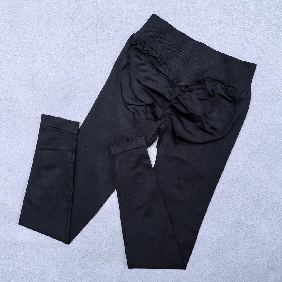 New Seamless Yoga Legging for Women Scrunch Butt Lifting Gym Legging Workout Yoga Pants Low Ribbed Waistband Sports Tights