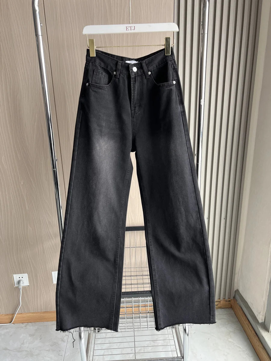 ETJ Wide-leg high-waisted jeans  women&