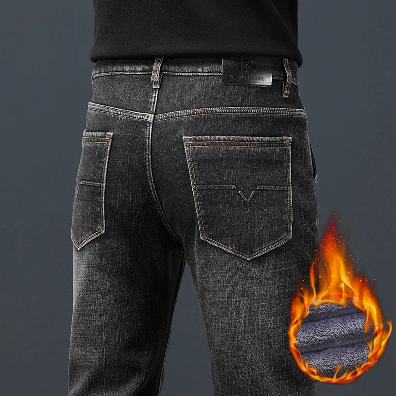 2024 Winter Warm Jeans Men&