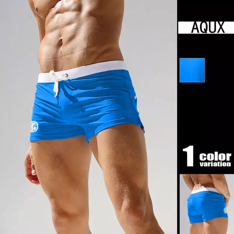 Sexy Swimsuit Beach Quick Drying Trunks Men Swimwear Sunga Board Shorts Zwembroek Heren Mayo Breathable Sport Surfing Underwear
