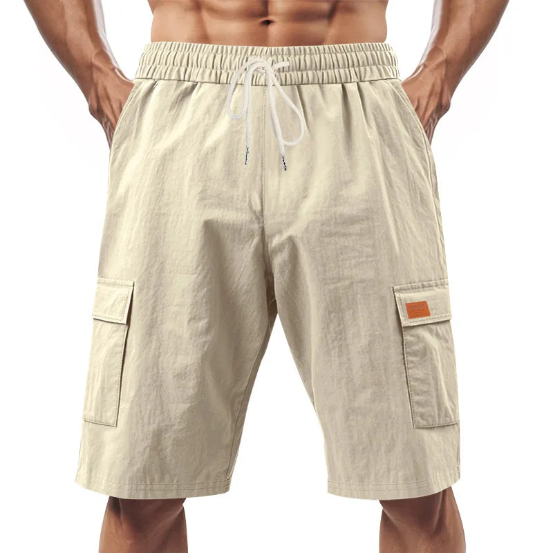 2026 Cross-border linen shorts men&