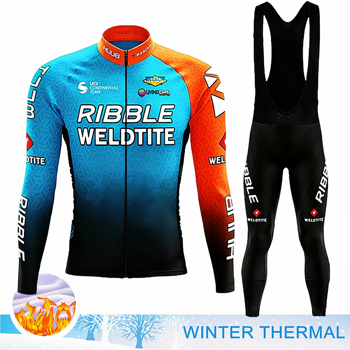 2027 Winter Thermal Fleece Cycling Clothes Long Sleeve Uniform Costume Sport Bike MTB Fleece Jersey Sports Set Bicycle Clothing