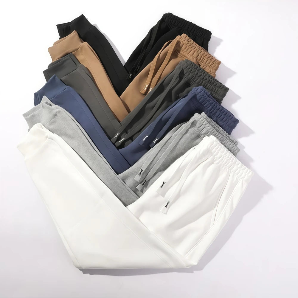 Mens Casual Pants Spring Autumn Sweatpants Men Running Jogger Sports Gym Trousers Fashion Solid Workout Basic Long Pants M-5XL