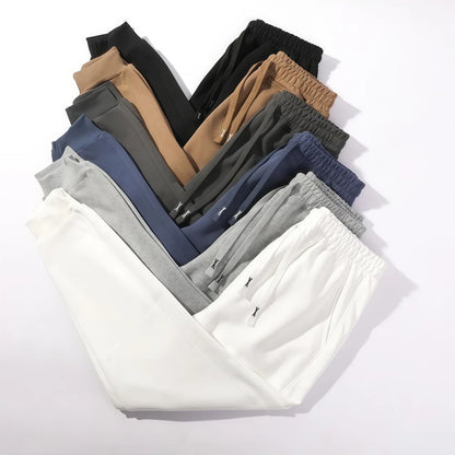 Mens Casual Pants Spring Autumn Sweatpants Men Running Jogger Sports Gym Trousers Fashion Solid Workout Basic Long Pants M-5XL