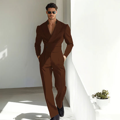 Sexy Men Suits Special Occasion Peak Lapel Skim High Quality Strong 2 Pieces Jacket Pants Banquet Business Luxuery Male Clothing