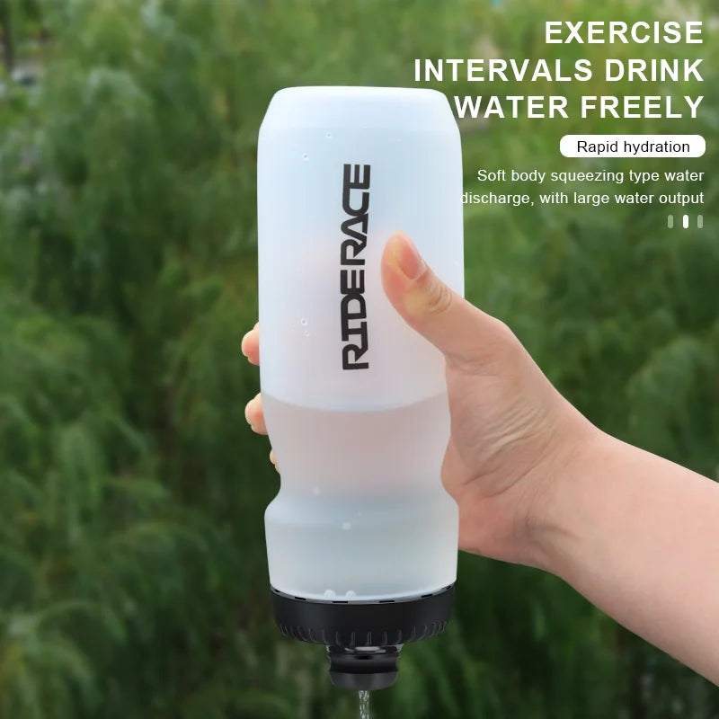 RIDERACE Sports Water Bottle 550ML 650ML PP5 Ultra-Light Outdoor Running Cycling Squeeze Mug Bicycle Kettle Portable Bike Cup