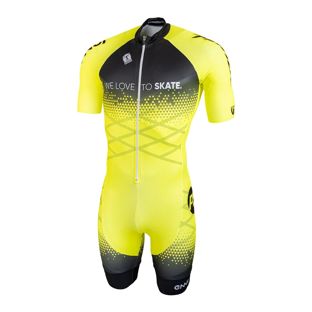 Powerslide Inline Racing Skin Suit 2023 Team Custom Racing Speed Inline Roller Skate Triathlon Sets Ciclismo Schaatsen Jumpsuit