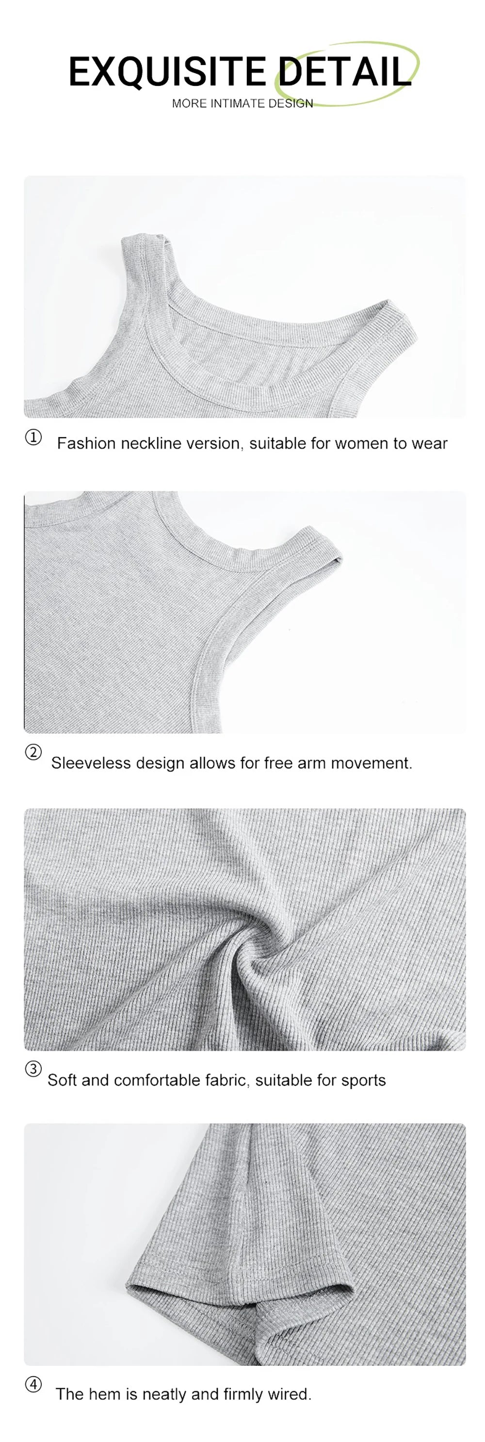 Summer Tight Tank Top Breathable And Comfy Sleeveless Ves For Women&