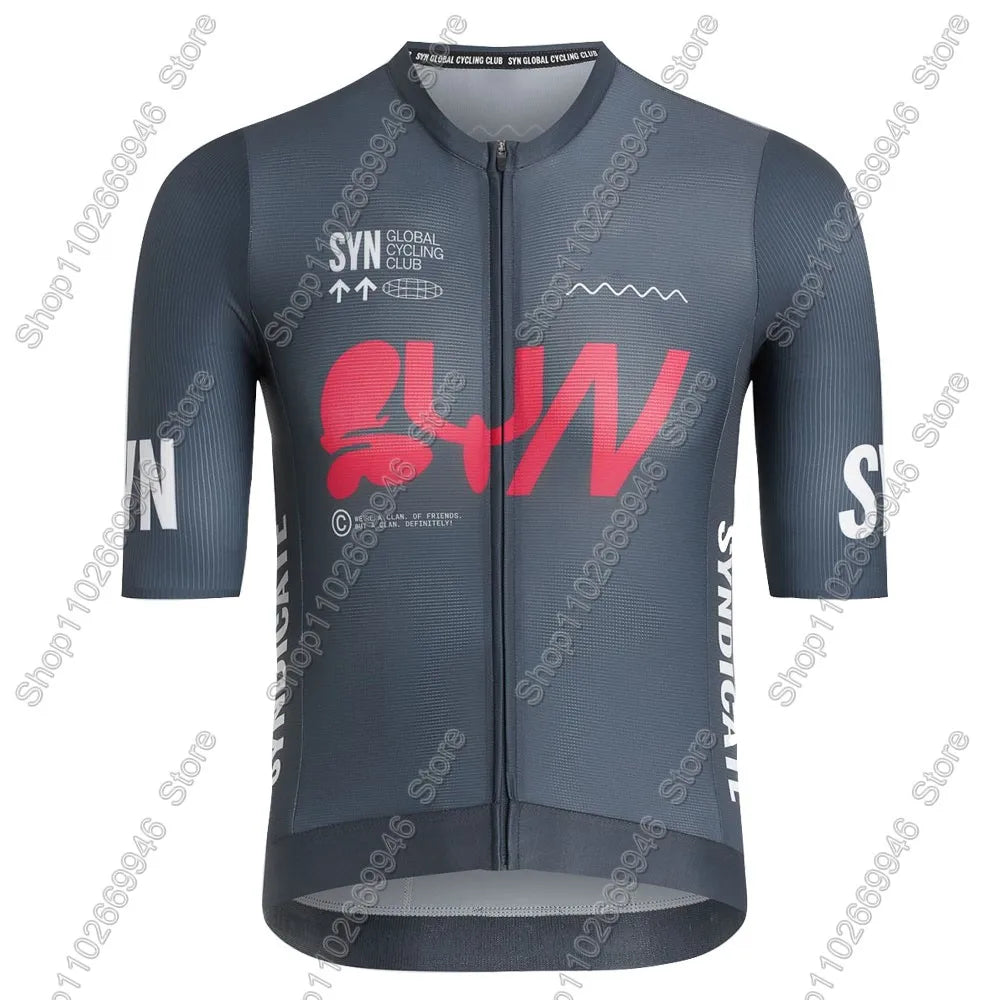 SYN Team 2026 Cycling Jersey Short Sleeve Men Summer Cycling Clothing Road Bike Shirt Bicycle Tops MTB Wear Uniform Maillot