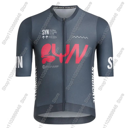 SYN Team 2026 Cycling Jersey Short Sleeve Men Summer Cycling Clothing Road Bike Shirt Bicycle Tops MTB Wear Uniform Maillot