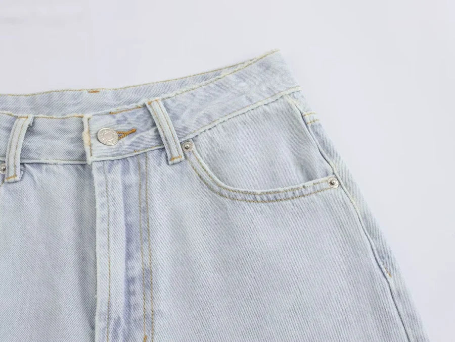 ETJ Wide-leg high-waisted jeans  women&