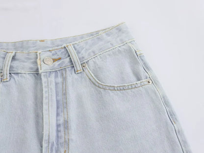 ETJ Wide-leg high-waisted jeans  women&