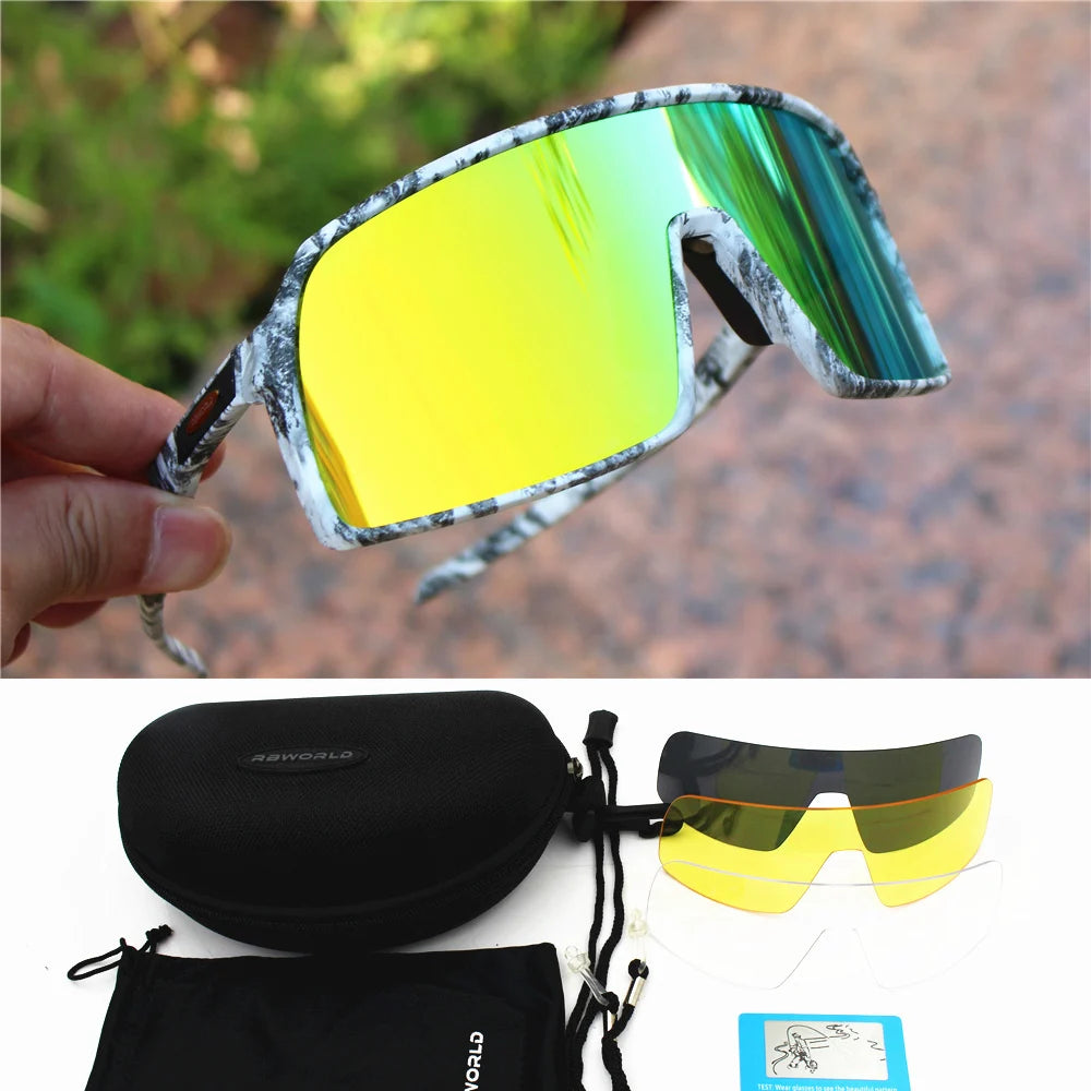Polarized Cycling Sunglasses Sport Road MTB Mountain Bike Glasses Men Women Bicycle Eyewear Goggles Sun Protection
