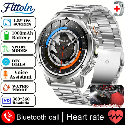 2026 New  Outdoor Smart Watch 1.85inch AMOLED 1000mAh Large Battery 5ATM Waterproof Voice Call Sports Men Fitness Bracelet