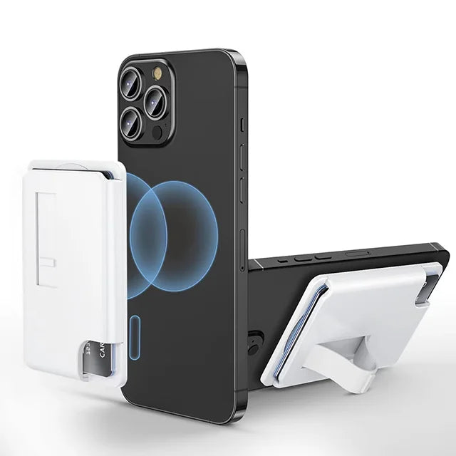 Grippopso Magnetic Wallet Universal Phone Card Holder Wallet Case for iPhone 16 15 14 Pro Max 14 13 with Grip Card Holder