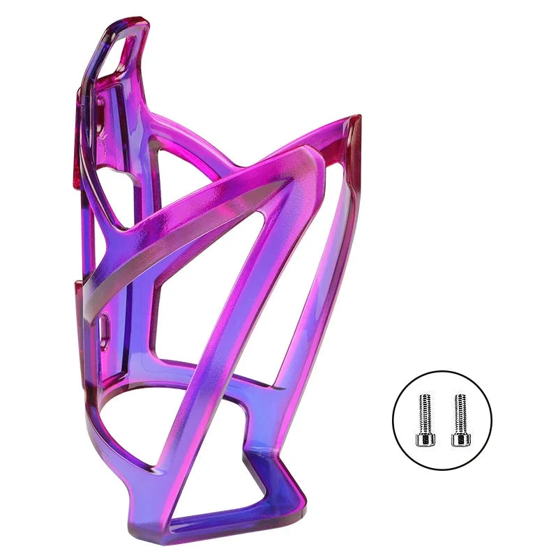 Bicycle Water Bottle Cage Colorful Gradient Cycling Bottle Holder Ultralight MTB Road Bike Water Bottle Bracket