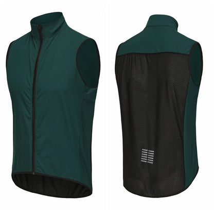 Rsantce Men Jerseys Windproof Lightweight Cycling Sleeveless Jacket Mtb Bike Uniform Bicycle Jersey Clothing Vest