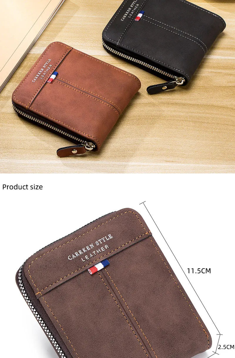PU leather stitching men&