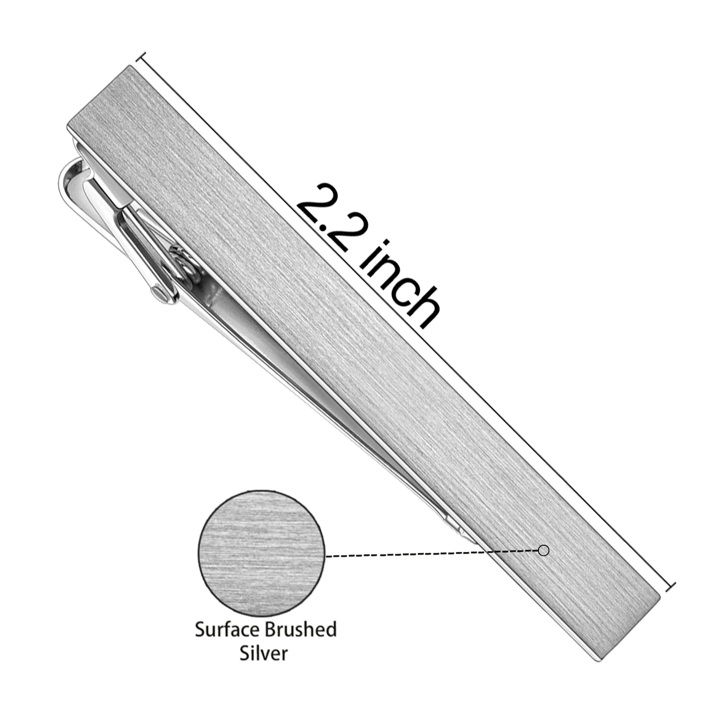 HAWSON Goldren Tie Clip For Men 2/2.2/2.5 inch Classic Copper Tie Bar Business Collar Pin Skiny Necktie Tie Pin Clip for Working