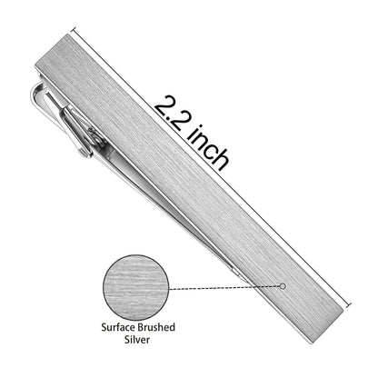 HAWSON Goldren Tie Clip For Men 2/2.2/2.5 inch Classic Copper Tie Bar Business Collar Pin Skiny Necktie Tie Pin Clip for Working