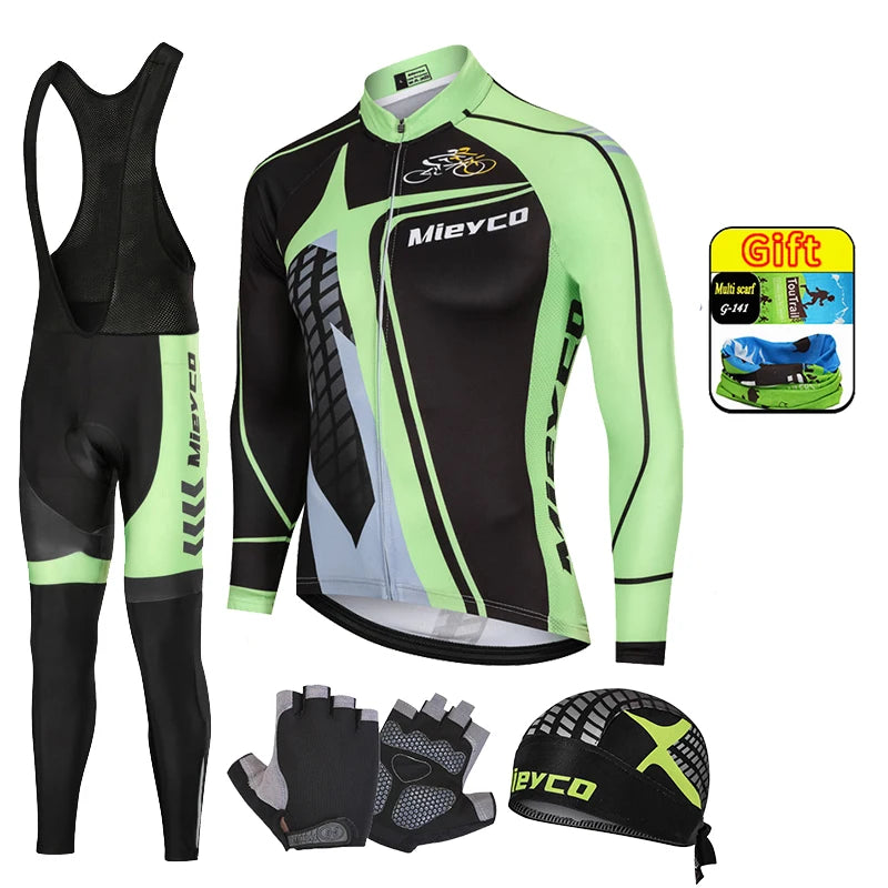Pro Team Cycling Clothing Kit for Men, Racing Road Bike Clothes, MTB Uniform, Complete Bicycle Outfit, Skinsuit, 2025