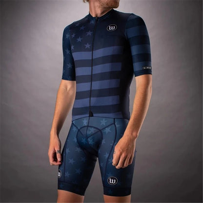 Wattie Ink Cycling Suit Men Bike Jersey Set Classic Road Bicycle Uniform Ciclismo Short Sleeve Mtb Team Racing Bike Clothes Set