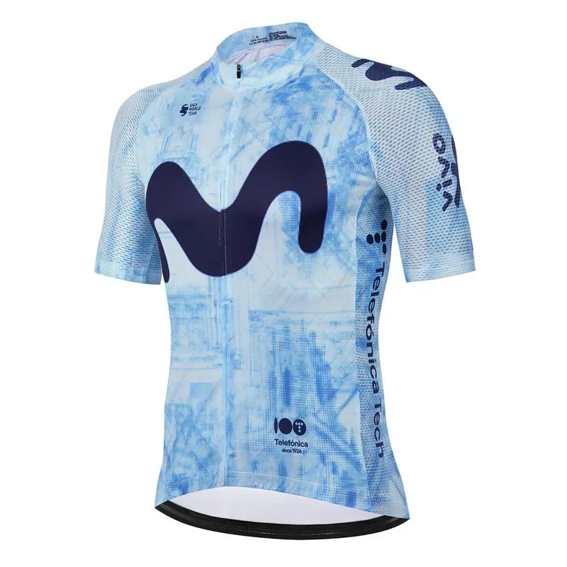 Movistar Pro Team Summer Cycling Jersey Suit Men&