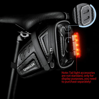 2025 NEW Waterproof Bicycle Saddle Bag MTB Road Bike Saddlebags Reflective Striped Bicycle Tool Holder Bag MTB Accessories