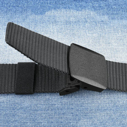 Plus Size 110 120 130 140 150 160 170cm Military Men Belt Women Nylon Canvas Army Outdoor Tactical Waist Belt Plastic Buckle