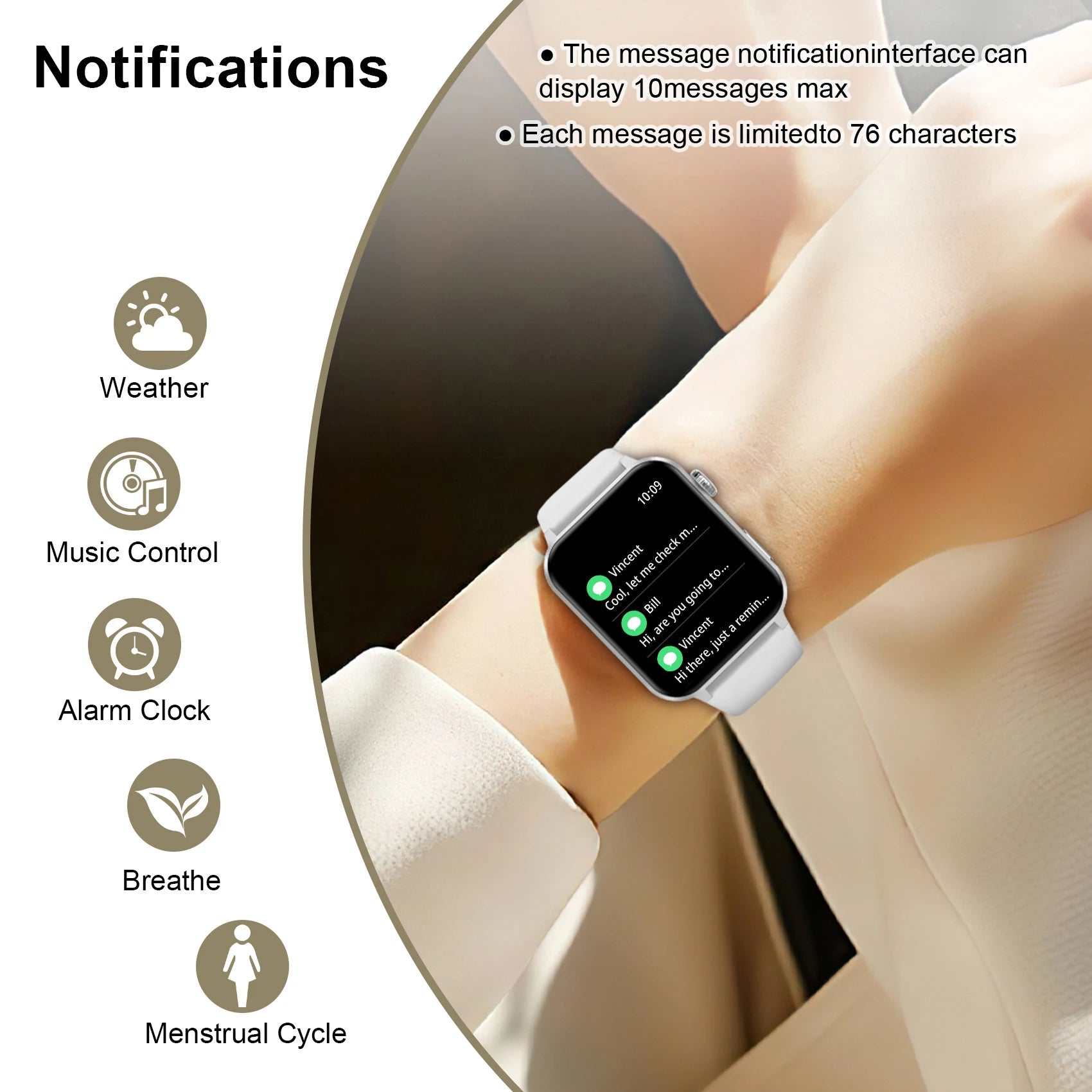 Baolubao Fitness Tracker (Bluetooth Answer/Make Calls),Smart watch for Men Women,1.85&