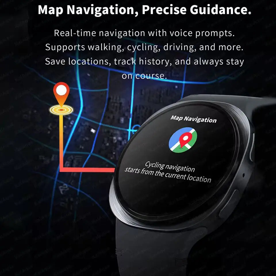 2026 New Watches 8 Mini GPS Track Smart Watch For Men Women Health Sport AMOLED Heart Rate Bluetooth Call Waterproof Smartwatch