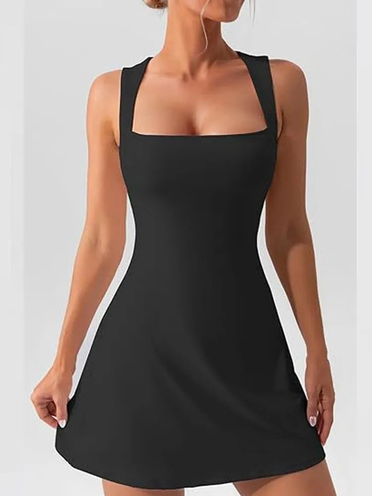 2025 New Fashion Sexy Slim Fit Party Strap Dress Summer Y2k Solid Color Mini Slip Dress Elegant Sleeveless Evening Dresses