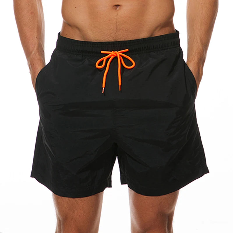 Man Swimwear Swim Shorts Trunks Summer Casual Beach Shorts Swimming Pants Swimsuits Mens Running Sports Surffing Shorts