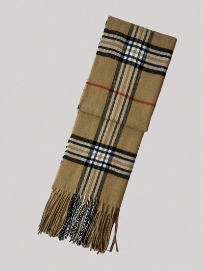 Luxury Brand Cashmere Warm Scarf for Women Design Winter Men Shawl Wrap Pashmina 2025Plaid Female Bufanda Echarpe Foulard