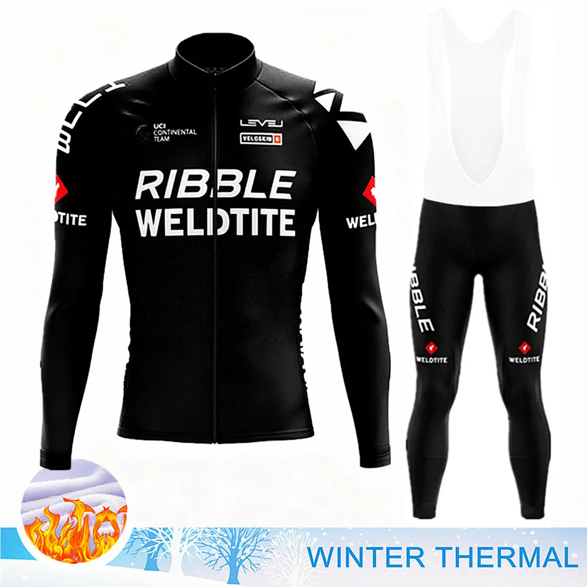 2027 Winter Thermal Fleece Cycling Clothes Long Sleeve Uniform Costume Sport Bike MTB Fleece Jersey Sports Set Bicycle Clothing