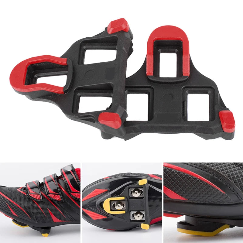 Bike Cleats Self-locking Cycling Pedals Cleat Set 6 Degree Float Bicycle Cleats SPD-SL Road Bike Pedals Indoor Cycling &amp; Road