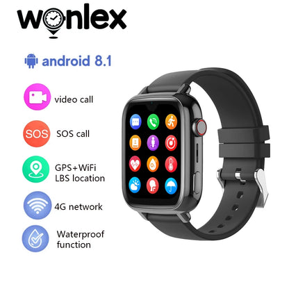 Wonlex 4G Children Smart watch GPS WiFi Video Call Anti Lost Tracker Heart Rate Monitoring 800mAh Battery kt34 Kids SmartWatch