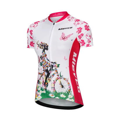 2023 Cycling Jersey Woman Outfits Summer Short Sleeve Clothing Quick Dry Breathable Women&