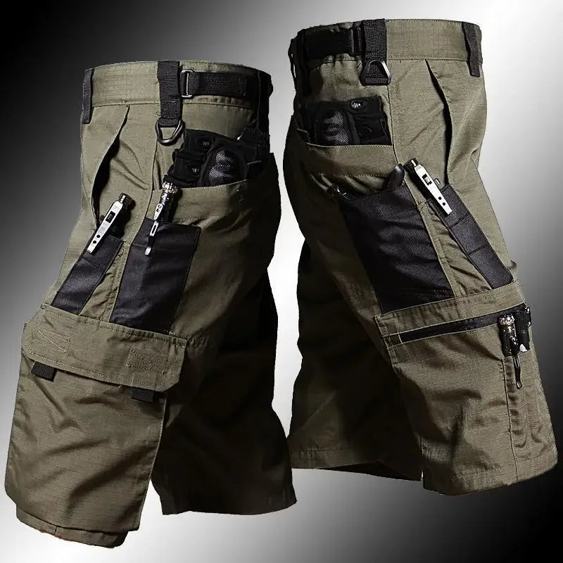 Military Green Outdoor Cargo Pant Men Tactical Shorts Summer Waterproof Urban Shorts Trekking Camping Multi Pocket Hiking Shorts
