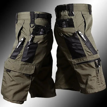 Military Green Outdoor Cargo Pant Men Tactical Shorts Summer Waterproof Urban Shorts Trekking Camping Multi Pocket Hiking Shorts