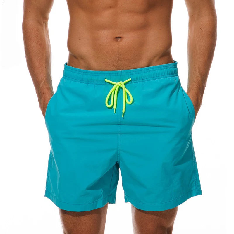 Man Swimwear Swim Shorts Trunks Summer Casual Beach Shorts Swimming Pants Swimsuits Mens Running Sports Surffing Shorts