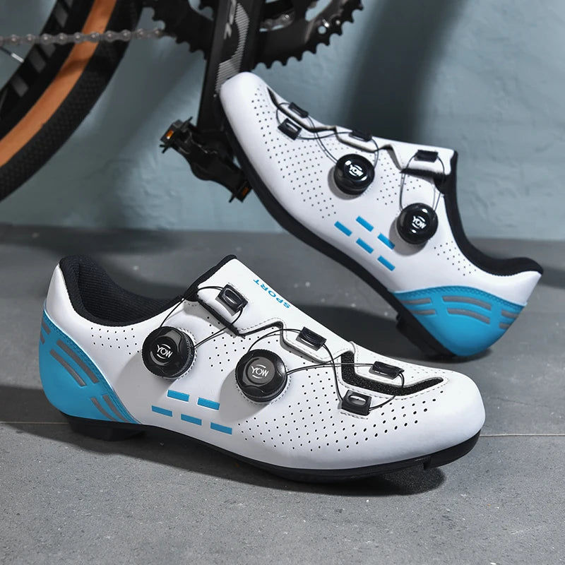 Mens Cycling Shoes Anti-slip Mountain Bike Shoes Unisex Road Cycling Sneakers Racing Shoes Outdoor Womens Bicycle Sneakers Mtb