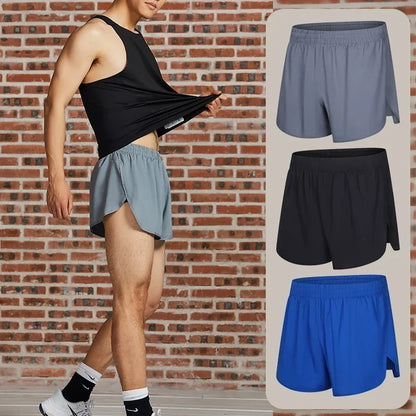 Marathon Running Shorts Lightweight Quick-drying Breathable Moisture-absorbing Men&