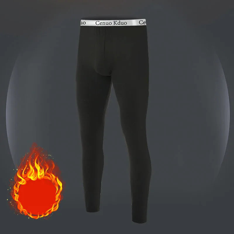 2025 New Thermal Underwear Men Winter Clothes Fleece Keep Warm Leggings Soft Underpants Also Can Sleepwear