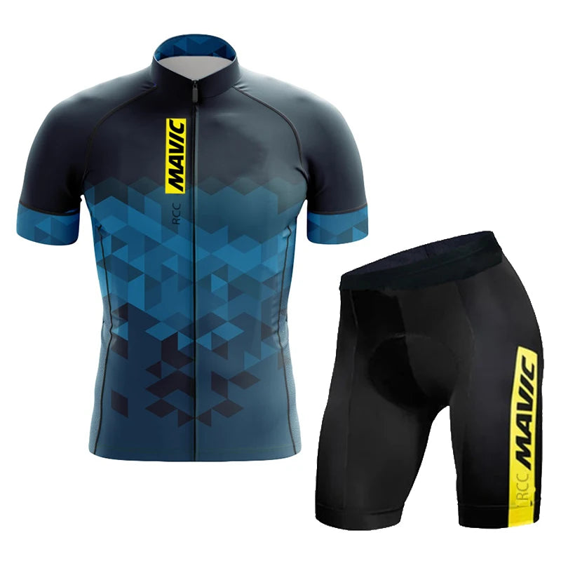 RCC MAVIC Pro Team Cycling Jersey Set Cycling Clothing Summer Road Bike Shirts Suit Bicycle Bib Shorts MTB Ropa Ciclismo Maillot