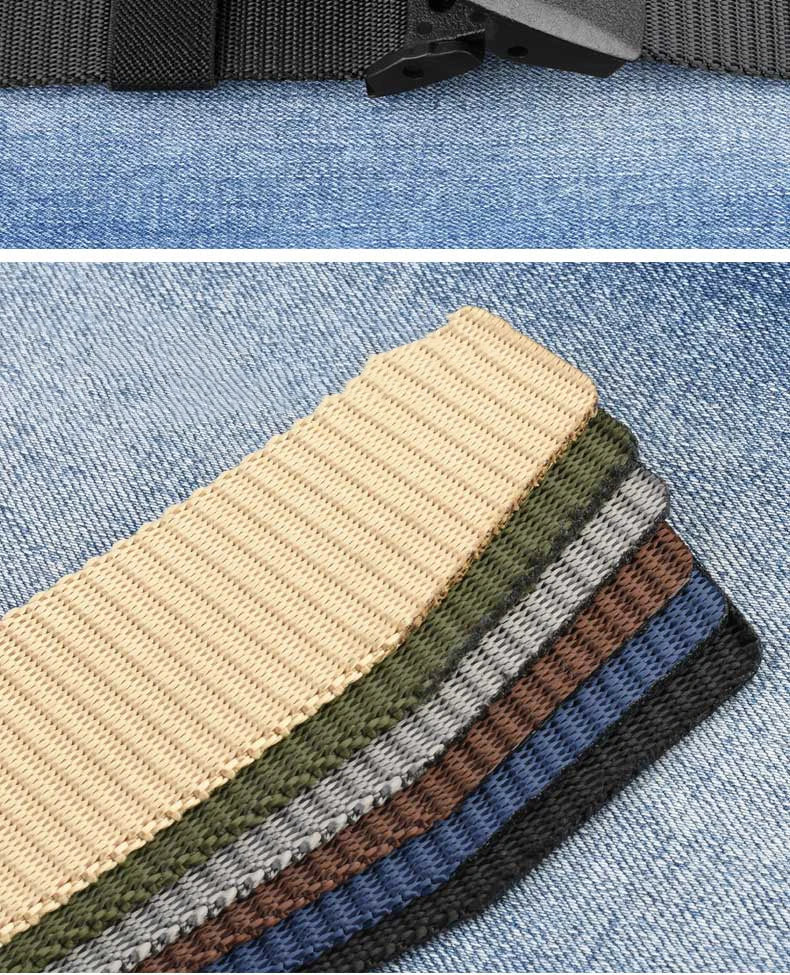 Plus Size 110 120 130 140 150 160 170cm Military Men Belt Women Nylon Canvas Army Outdoor Tactical Waist Belt Plastic Buckle
