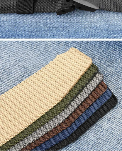 Plus Size 110 120 130 140 150 160 170cm Military Men Belt Women Nylon Canvas Army Outdoor Tactical Waist Belt Plastic Buckle