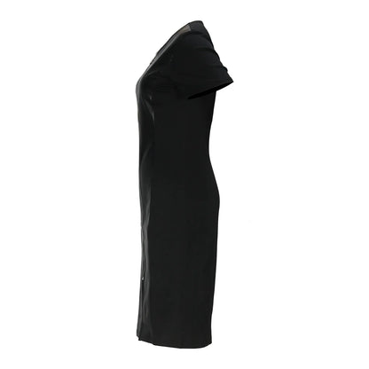 Plus Size Spring Trendy Light Maturity Sexy round Neck Breathable Front Opening Large Size Dress Skirt Chinese Brand Women&