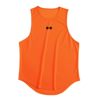 Summer Tank Top Mens Gym Fitness Training Clothing Quick Dry Silm Fit Bodybuilding Sleeveless Shirts Men Fashion Basketball Vest