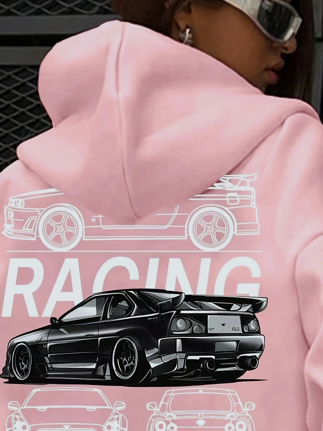 High-end cartoon-printed sports hoodies for European and American women&